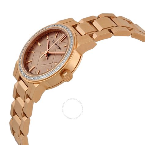 burberry rose gold watch with diamond bezel|Burberry BU9225 Rose Gold.